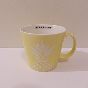 Starbucks 12 Oz Shine Tropic Pineapple Rare Etched Mug 2016